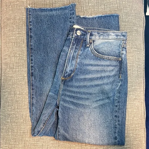 DRIFTWOOD Blue Straight Leg Jeans with Classic Fading Size 27 - Picture 4 of 10